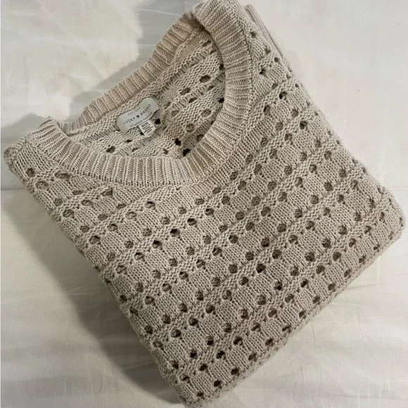 Lucky Brand Women's Beige Knit Sweater (Medium / M) - Picture 1 of 3
